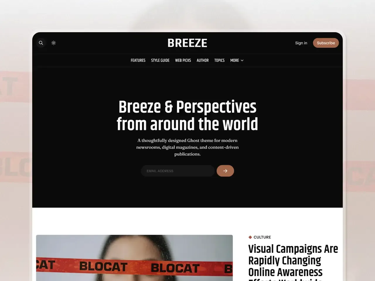 Breeze Ghost Theme