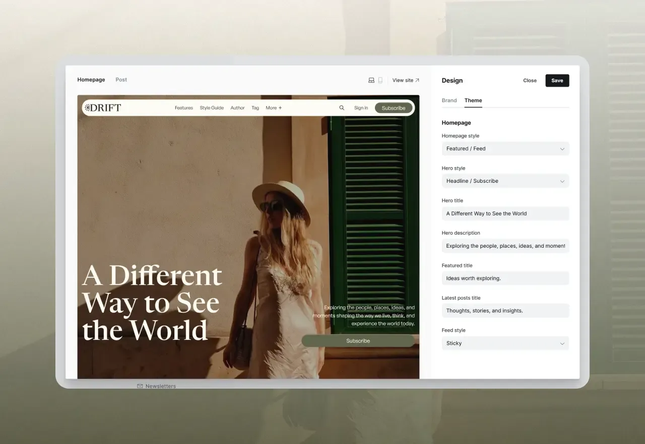 Homepage