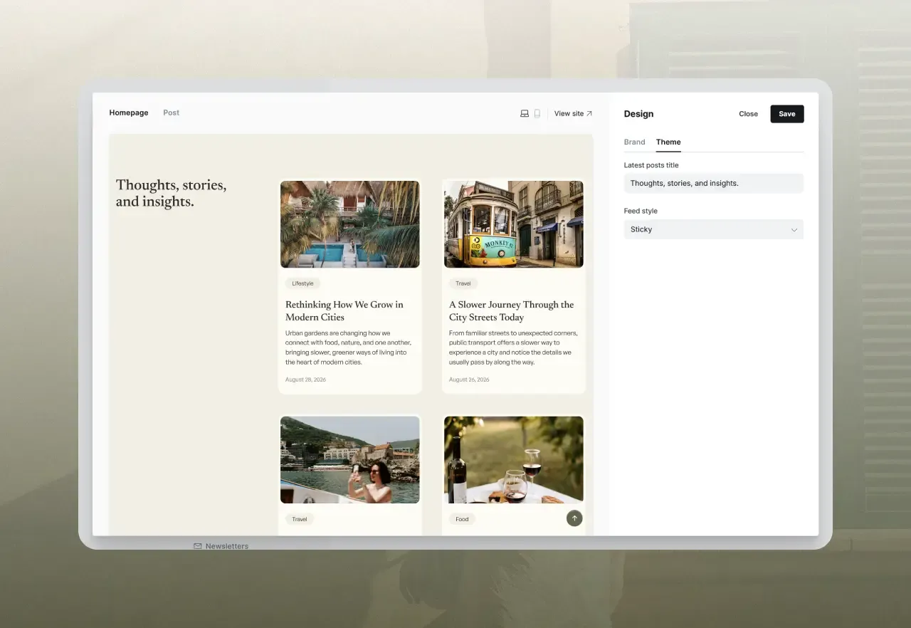 Sticky Layout