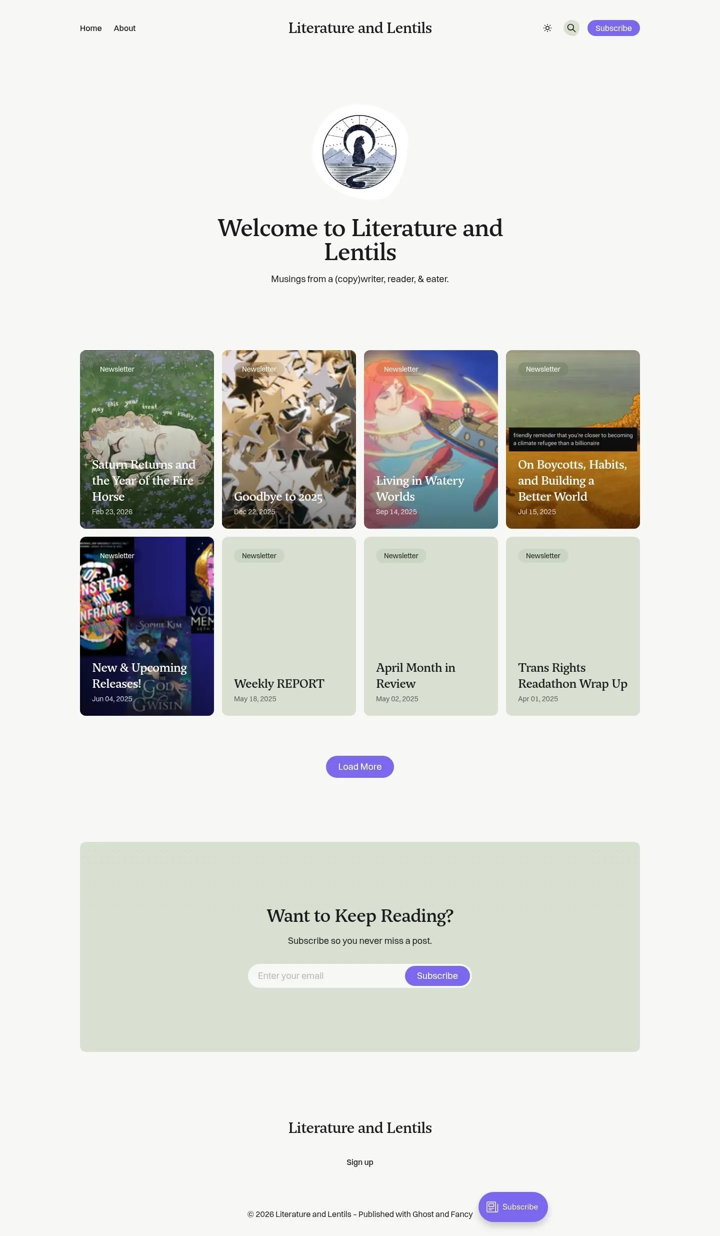 Literature and Lentils