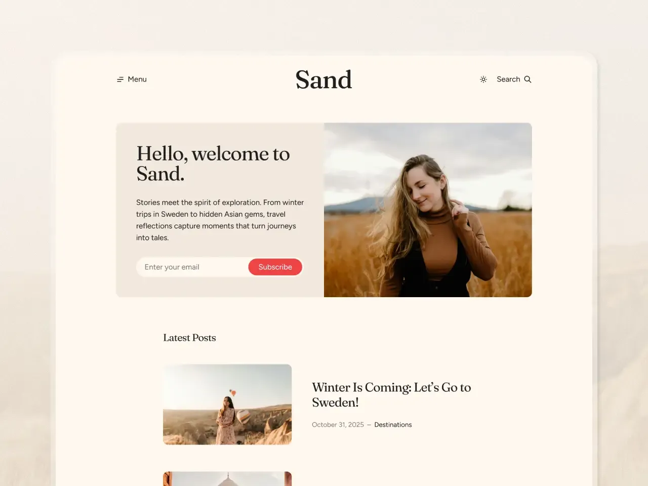 Sand Ghost Theme